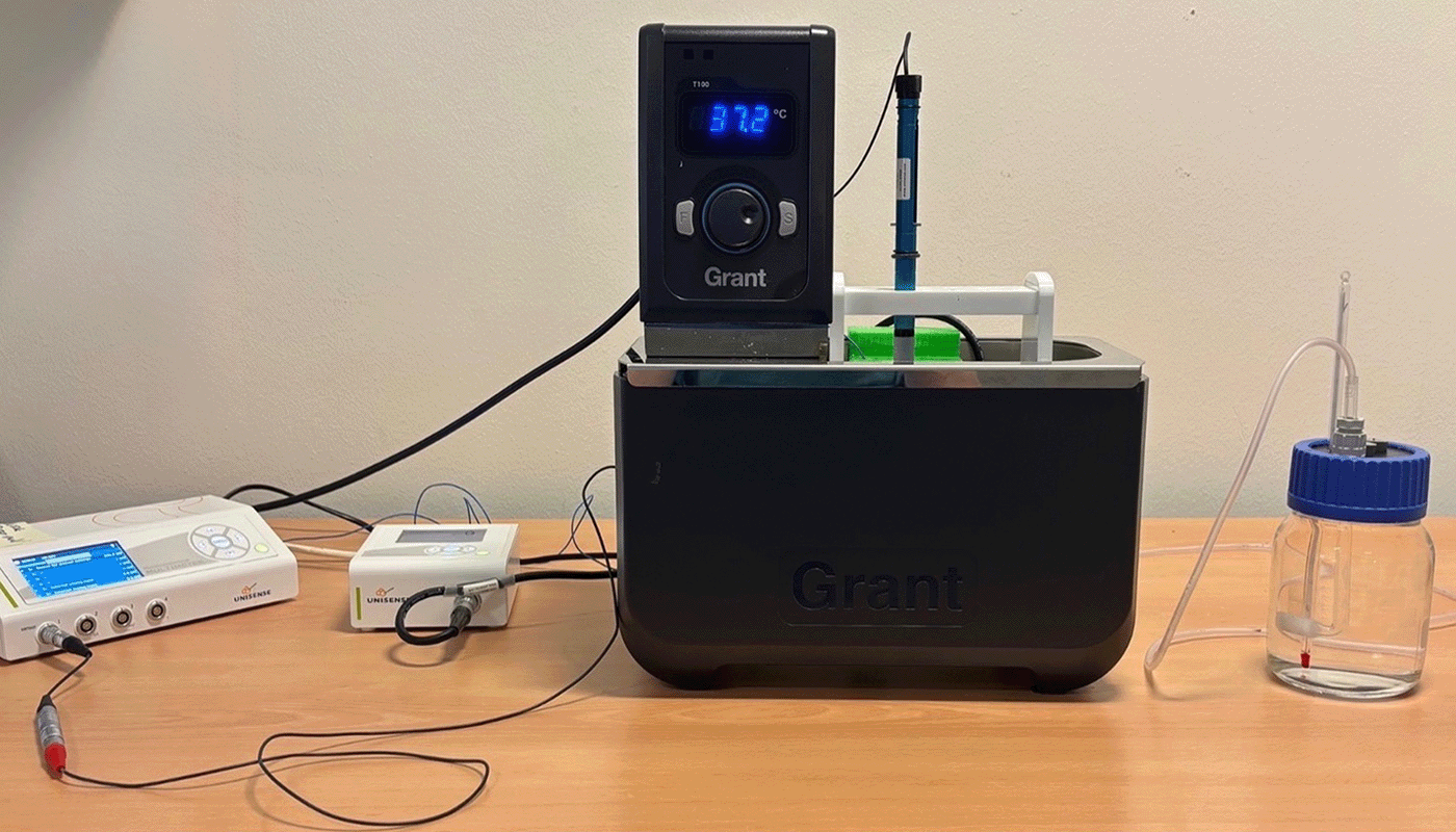 The research setup for Christensen et al.