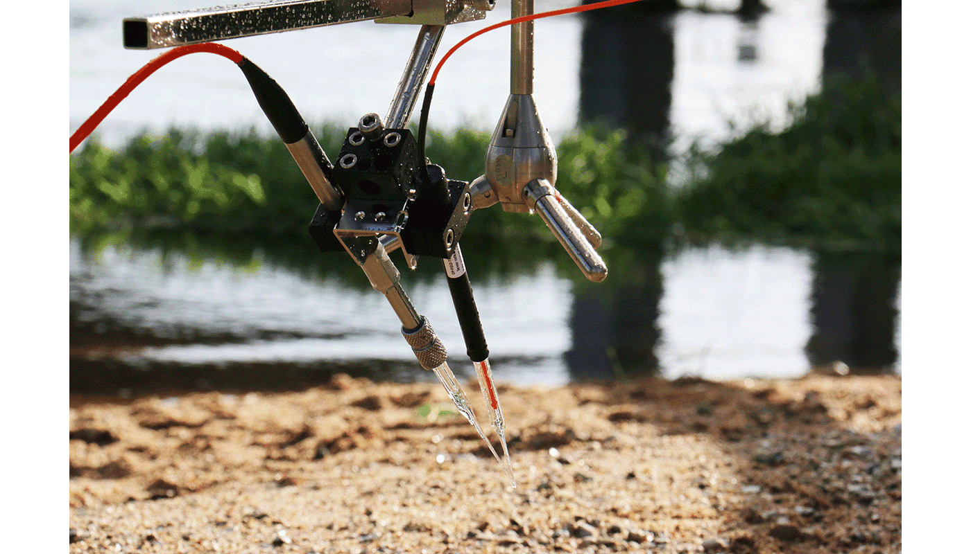 Figure 7 Eddy mounted with Optode and Clark-type